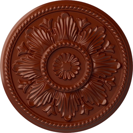 Edinburgh Ceiling Medallion (Fits Canopies up to 5 1/4"), Hand-Painted Firebrick, 18"OD x 1 3/4"P